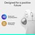 Logitech ERGO M575S Wireless Trackball Mouse – White